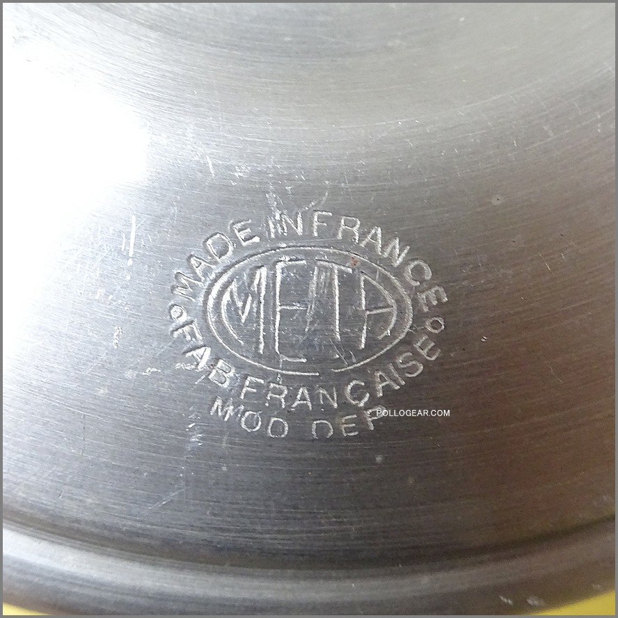 1940年代 META フランス製<BR>クッカー アルコールストーブ<BR>Aluminum Pot & Spirit Burner<BR>Vintage アルミポット アルスト