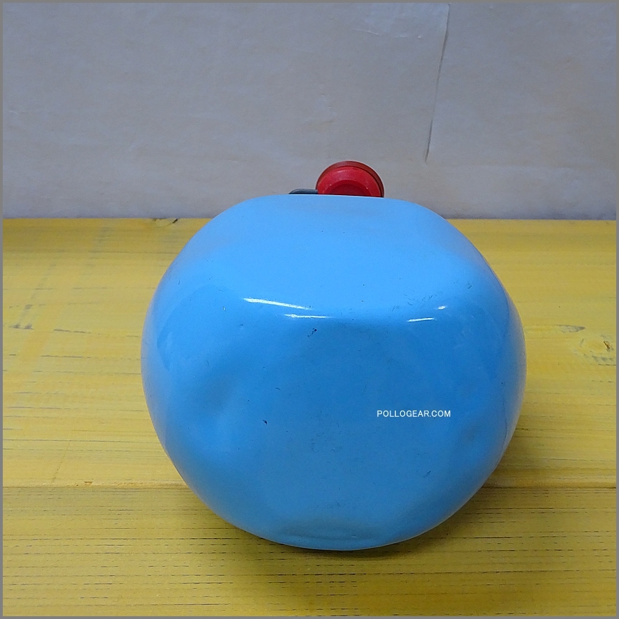 1970年代 グランテトラ 1.0L<BR>旧丸型 LE GRAND TETRAS<BR>シルバーラベル 水色<BR>VINTAGE ウォーターボトル ターコイズブルー
