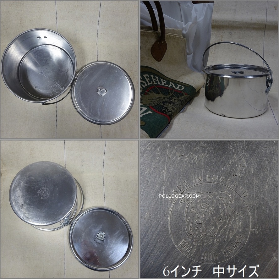 BulldogBrand ホットンブルドッグ cooker クッカーセット ホットン ブルドッグ<BR>VINTAGE ビリーポット<BR>イングランド製