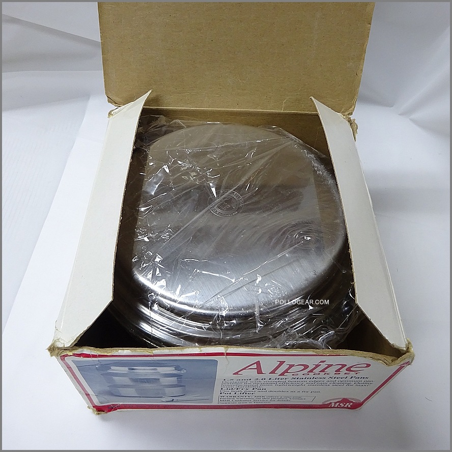 デッドストック VINTAGE MSR<BR>1980年代 Alpine Cook Set<BR>ZEBRA アルパインクックセット<BR>ゼブラ ステンレス クッカー