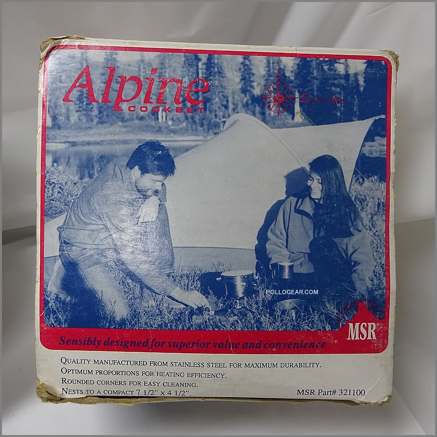 デッドストック VINTAGE MSR<BR>1980年代 Alpine Cook Set<BR>ZEBRA アルパインクックセット<BR>ゼブラ ステンレス クッカー