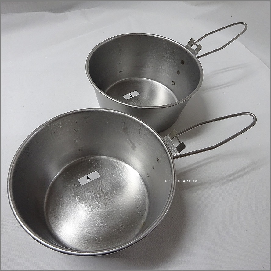初期 バー付き カスケードカップ<BR>VINTAGE CASCADE CUP<BR>USA製 1PINT リッドバー付き<BR>シェラカップ アメリカ製