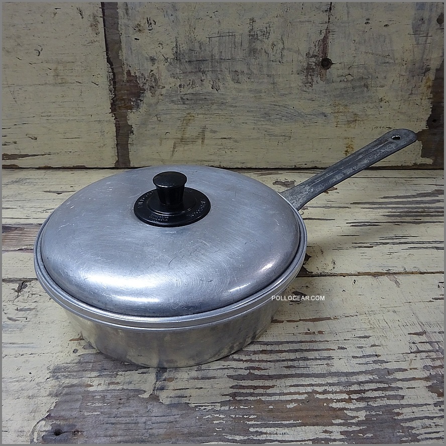 1960年代 エバークール<BR>ビンテージ クッカー<BR>イングランド製 EGG POACHER<BR>HISTON EVERCOOL LIMITED<br>ポーチドエッグ アルミフライパン