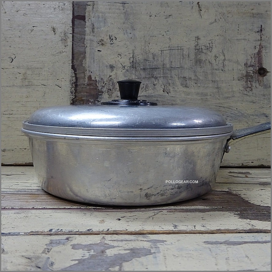 1960年代 エバークール<BR>ビンテージ クッカー<BR>イングランド製 EGG POACHER<BR>HISTON EVERCOOL LIMITED<br>ポーチドエッグ アルミフライパン