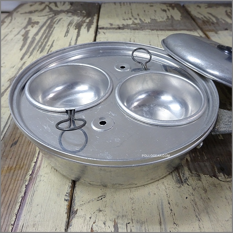 1960年代 エバークール<BR>ビンテージ クッカー<BR>イングランド製 EGG POACHER<BR>HISTON EVERCOOL LIMITED<br>ポーチドエッグ アルミフライパン