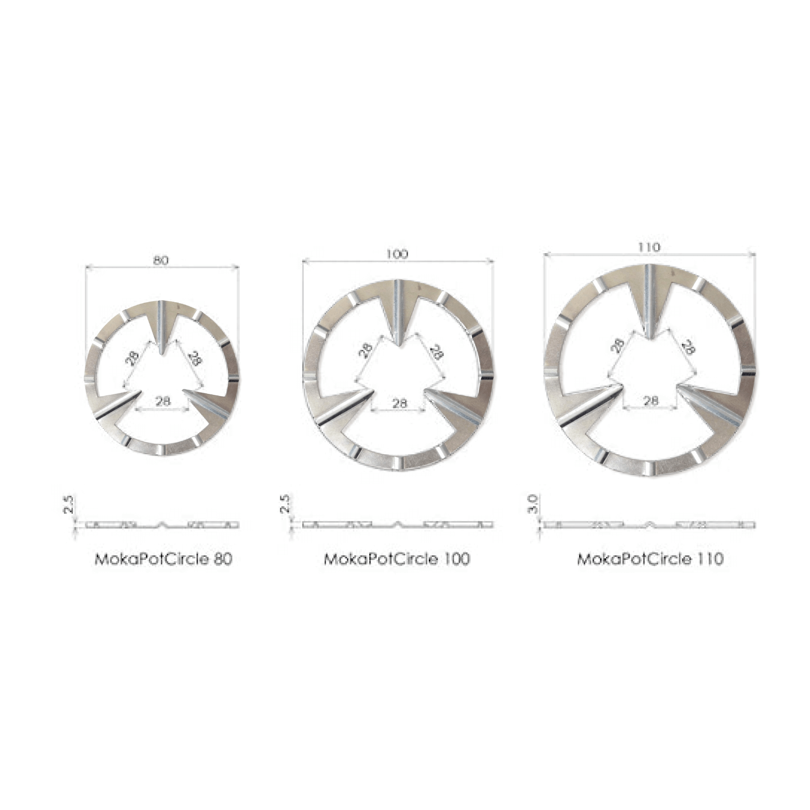 【送料無料】 MOKA POT CIRCLE [100mm] / モカポットサークル