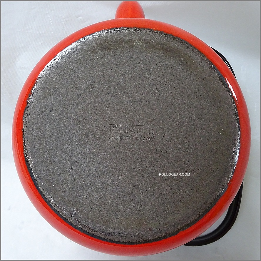 1960年代 北欧 ビンテージ FINEL<BR>フィネル ホーロー ケトル 琺瑯<BR>フィンランド製 フラワー  花柄<BR>RAIJA UOSIKKINEN / KAJ FRANCK<br>エナメルウェア  VINTAGE ARABIA レトロ