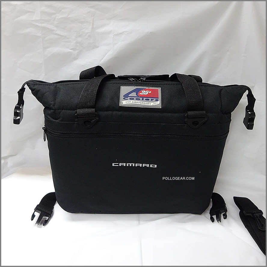 2015年 AOクーラー 限定モデル<BR>Camaro × AO Coolers 12CAN<BR>American Outdoors Coolers<BR>25th アニバーサリー 旧ロゴ<br>12パック ソフトクーラー バッグ<BR>Chevrolet Camaro アメ車 アメリカンビンテージ  