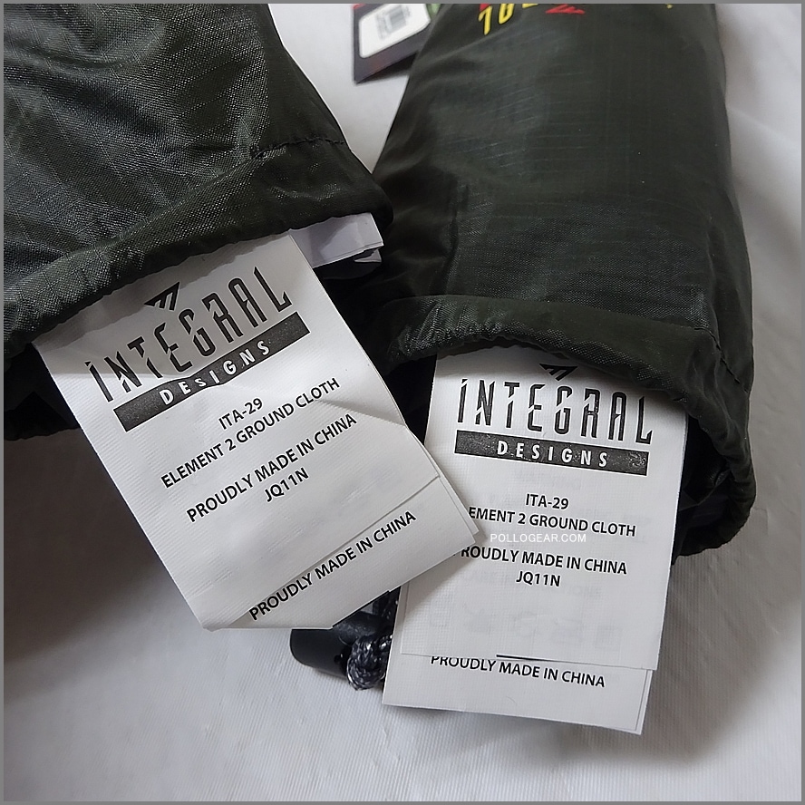 2011 デッドストック<br>INTEGRAL DESIGNS Element2<br>エレメント2 グランドクロス付き<br>Silnylon Sil shelter Tent<br>インテグラルデザイン シルナイロン 2ポールシェルター UL