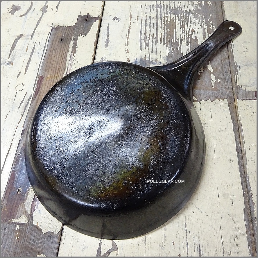 190㎜ WAGON WHEEL<BR>ビンテージ フライパン<BR>鉄フライパン アメリカ製<BR>1940's Cowboy Frying Pans