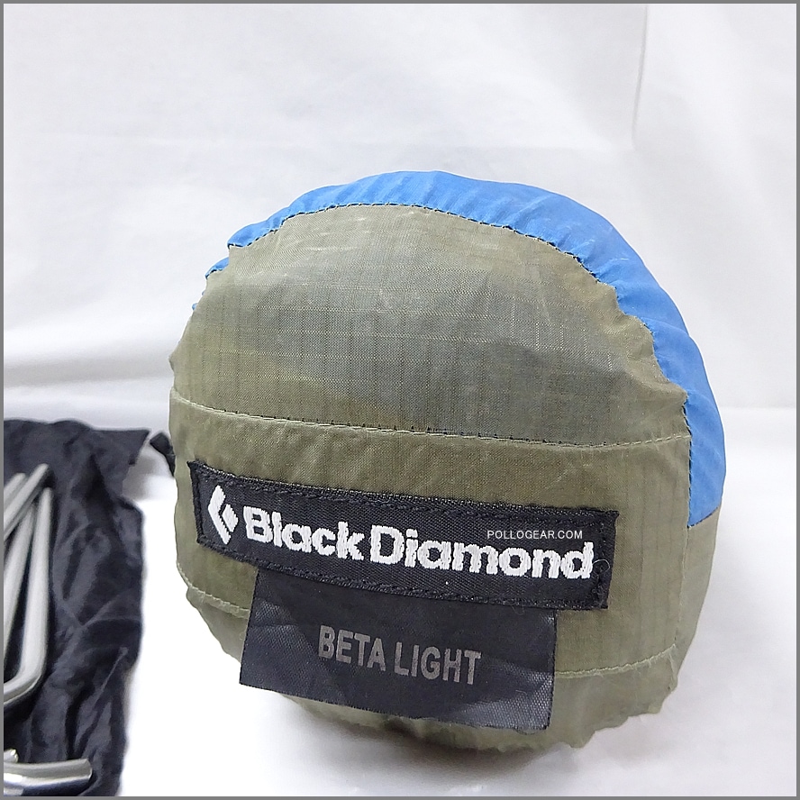 未使用品★Black Diamond<br>Beta Light ベータライト<br>SIL シェルター テント<br>ブラックダイヤモンド<br>ウルトラライトギア<br>ツートンカラー ブルー グレー