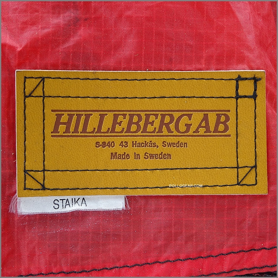 1994年 Hilleberg AB STAIKA<br>革タグ フルスリーブ スタイカ 赤<br