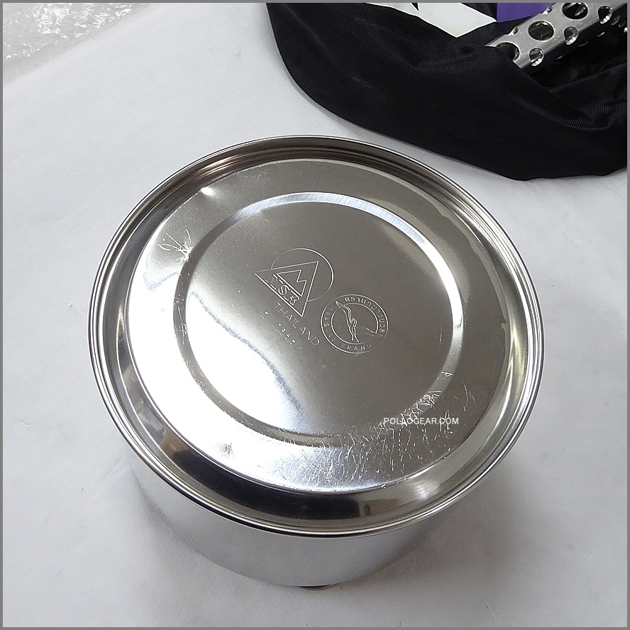 1999年 デッドストック MSR <BR>旧ロゴ ステンレスクッカー<BR>アルパイン ティーケトル<BR>Alpine Deluxe Cook Set<BR>シーガル ビンテージキャンプ 