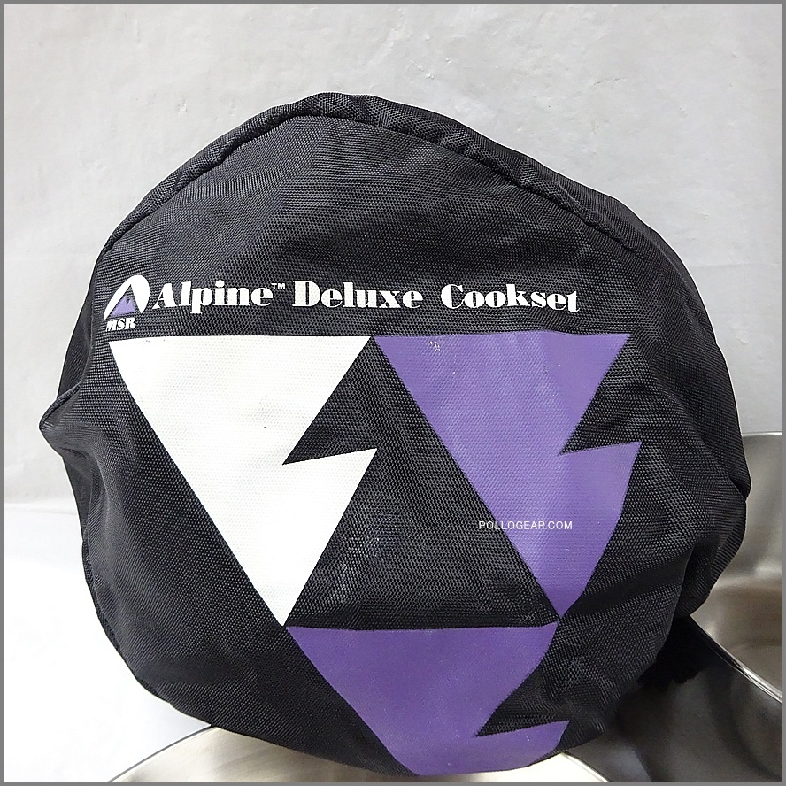 1999年 デッドストック MSR <BR>旧ロゴ ステンレスクッカー<BR>アルパイン ティーケトル<BR>Alpine Deluxe Cook Set<BR>シーガル ビンテージキャンプ 