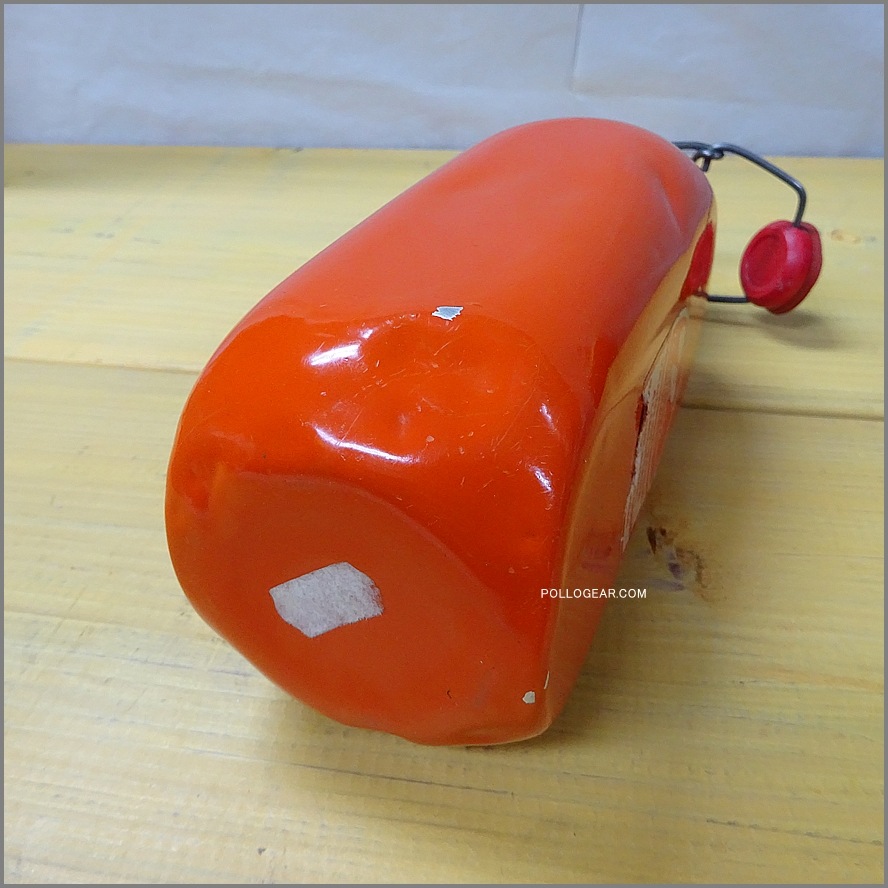 オレンジ 70年代 グランテトラ<BR>1.0L 角型 LE GRAND TETRAS<BR>VINTAGE ウォーターボトル<BR>ロングラベル