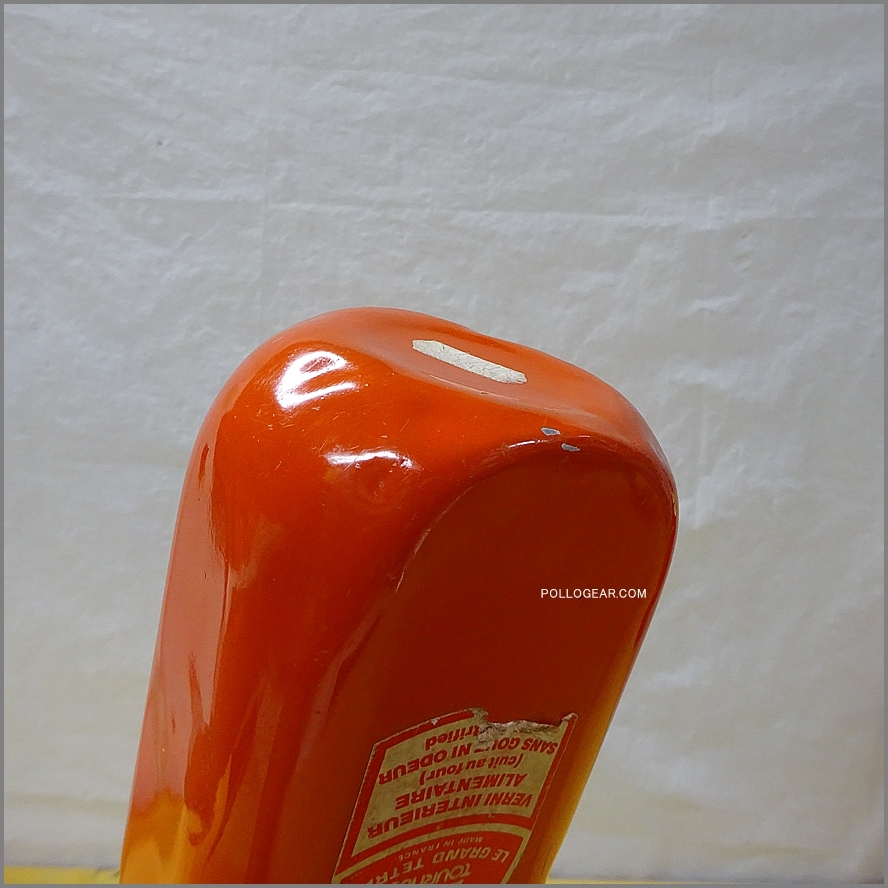 オレンジ 70年代 グランテトラ<BR>1.0L 角型 LE GRAND TETRAS<BR>VINTAGE ウォーターボトル<BR>ロングラベル