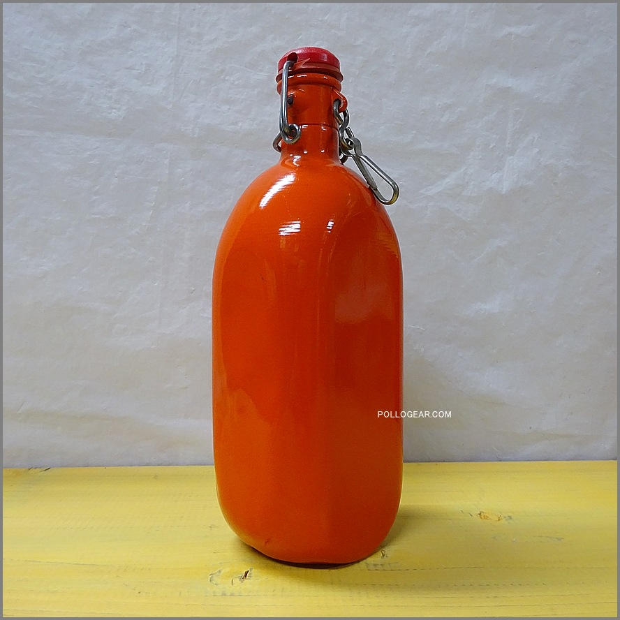 オレンジ 70年代 グランテトラ<BR>1.0L 角型 LE GRAND TETRAS<BR>VINTAGE ウォーターボトル<BR>ロングラベル