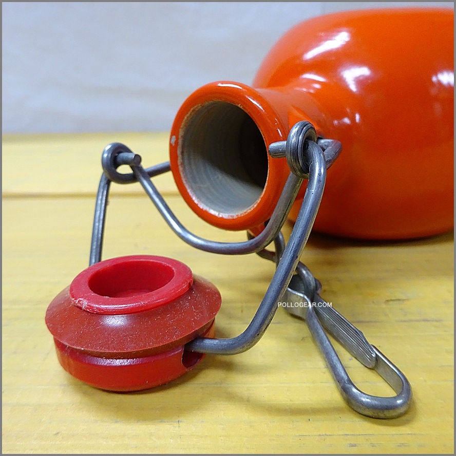 オレンジ 70年代 グランテトラ<BR>1.0L 角型 LE GRAND TETRAS<BR>VINTAGE ウォーターボトル<BR>ロングラベル