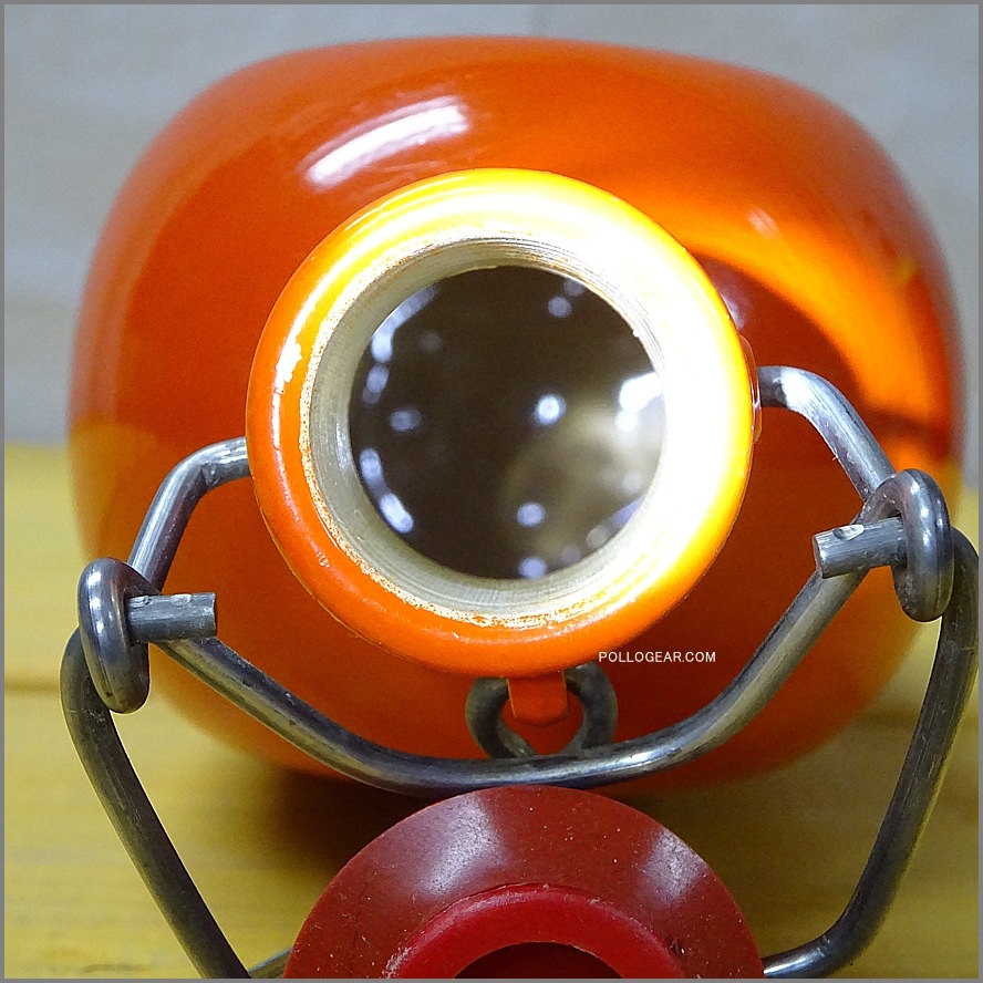 オレンジ 70年代 グランテトラ<BR>1.0L 角型 LE GRAND TETRAS<BR>VINTAGE ウォーターボトル<BR>ロングラベル