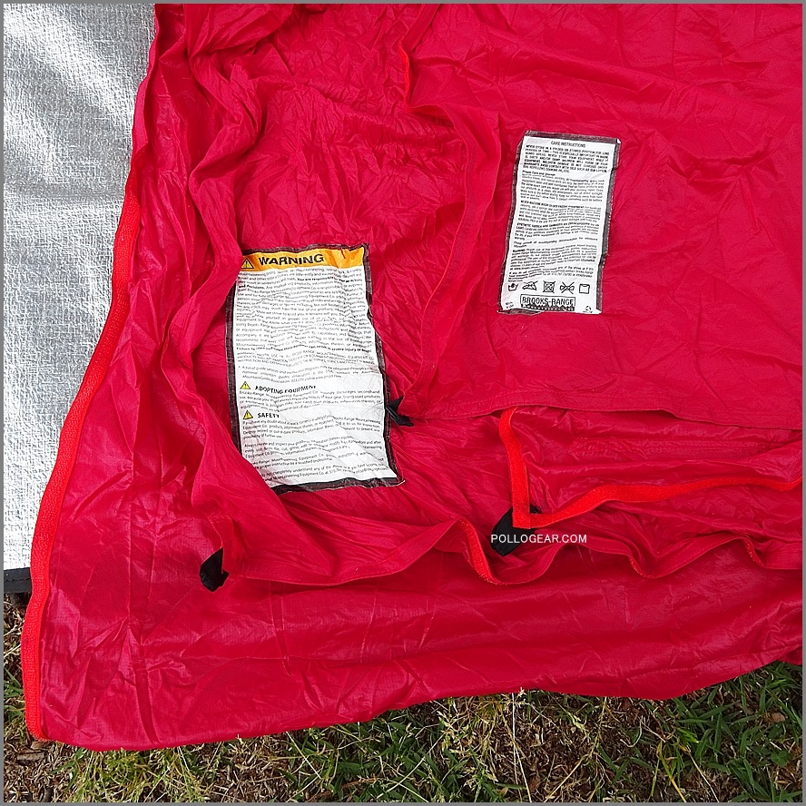 Brooks Range (304cm × 304cm)<br>Ultralight Guide+ Tarp<br>絶版 ブルックスレンジ<br>シルナイロン タープ シェルター<br>VINTAGE ULTRALIGHT CLASSIC<br>ウルトラライト ガイドプラス タープ