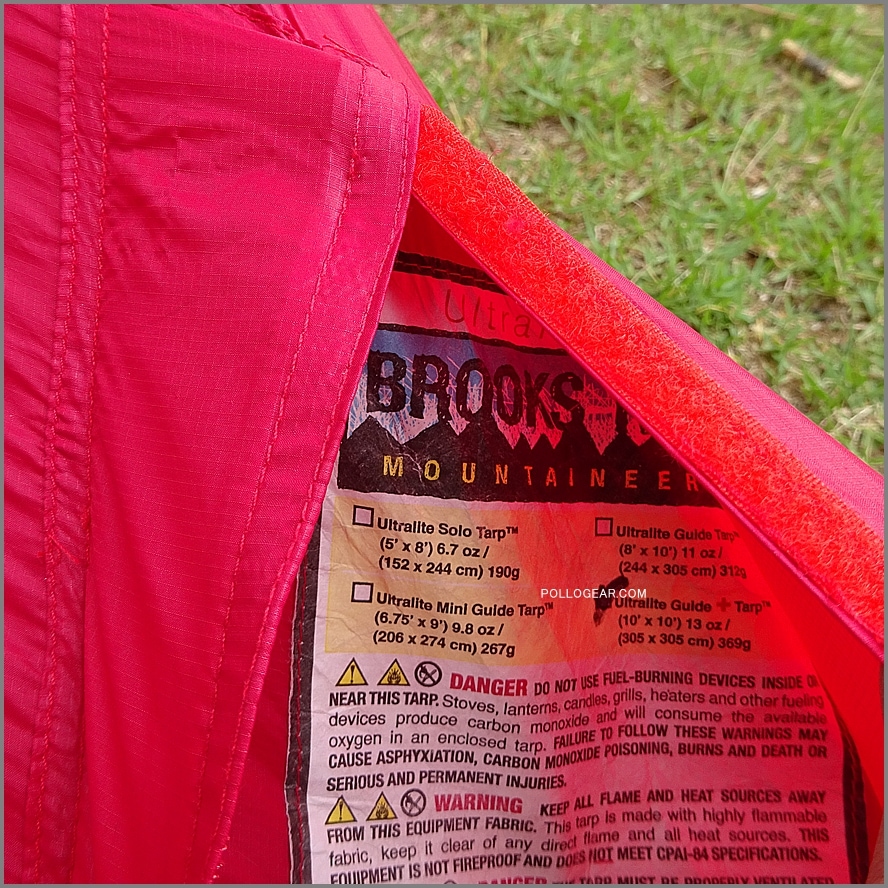 Brooks Range (304cm × 304cm)<br>Ultralight Guide+ Tarp<br>絶版 ブルックスレンジ<br>シルナイロン タープ シェルター<br>VINTAGE ULTRALIGHT CLASSIC<br>ウルトラライト ガイドプラス タープ