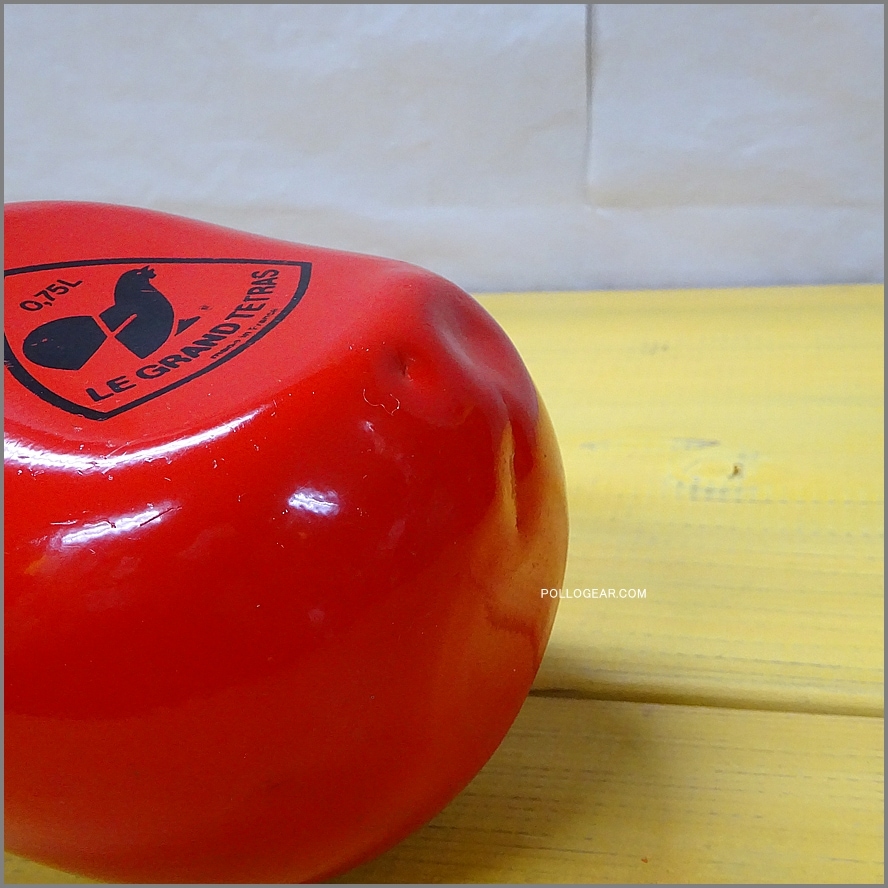 1980年代 グランテトラ 0.75L<BR>丸型 LE GRAND TETRAS<BR>VINTAGE ウォーターボトル<br>赤 レッド ビンテージキャンプ