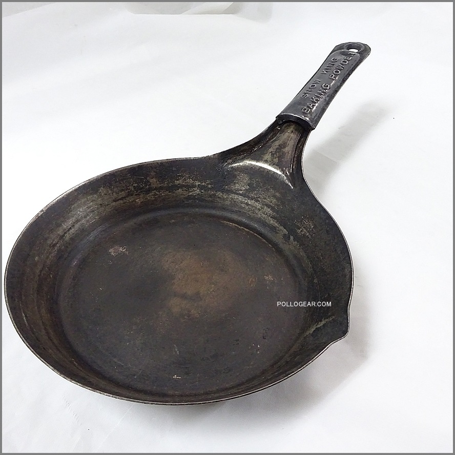 1940年代 SNOW KING<BR> ビンテージ フライパン<BR>鉄フライパン アメリカ製<BR>Cowboy Frying Pans 178㎜