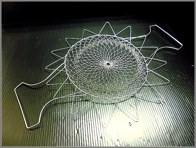 ワイヤーバスケット<BR>エッグバスケット<BR>サラダカゴ<BR>ブロカント