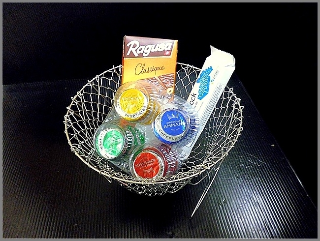 ワイヤーバスケット<BR>エッグバスケット<BR>サラダカゴ<BR>ブロカント