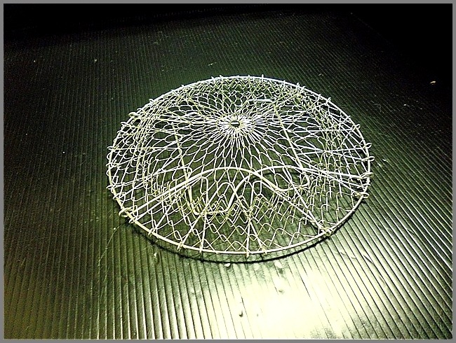 ワイヤーバスケット<BR>エッグバスケット<BR>サラダカゴ<BR>ブロカント