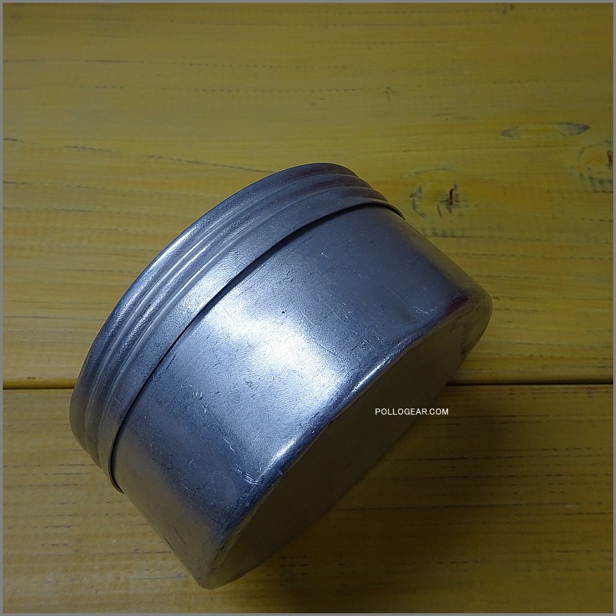 60’s LE GRAND TETRAS<BR>Vintage アルミ フードキャリー<BR>グランテトラ フードコンテナ<BR>シルバーラベル 水張り RARE<BR>ビンテージ  小サイズ φ104