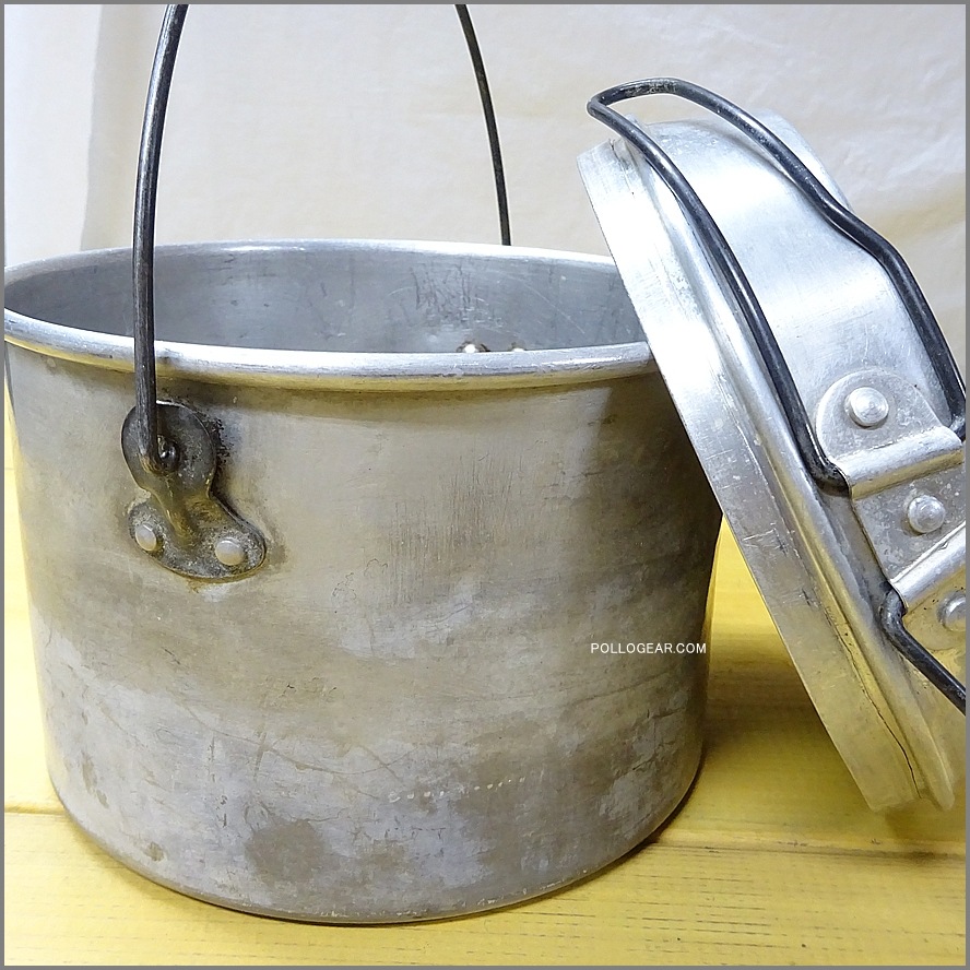 大サイズ 7インチ 80年代<BR>ホットン ブルドッグ<BR>VINTAGE ビリーポット<BR>イングランド製 クッカー ビリー缶 ブッシュクラフト 丸大