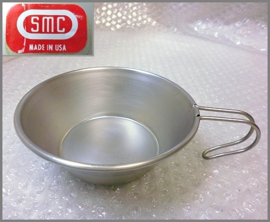 SMC ステンレス シェラカップ　ヴィンテージ SMC USA<BR>シェラカップ アメリカ製<BR>ステンレス Made in usa
