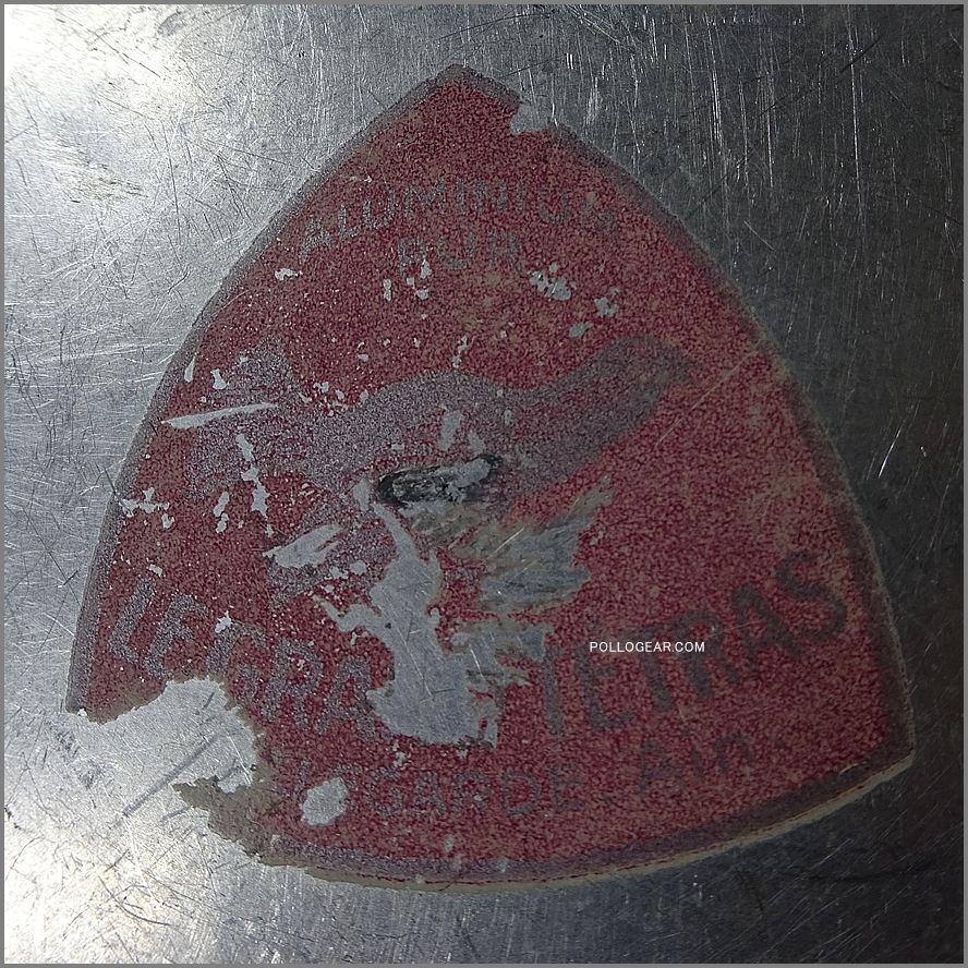 60’s LE GRAND TETRAS<BR>Vintage アルミ フードキャリー<BR>グランテトラ フードコンテナ<BR>シルバーラベル 水張り RARE<BR>ビンテージ 大サイズφ144