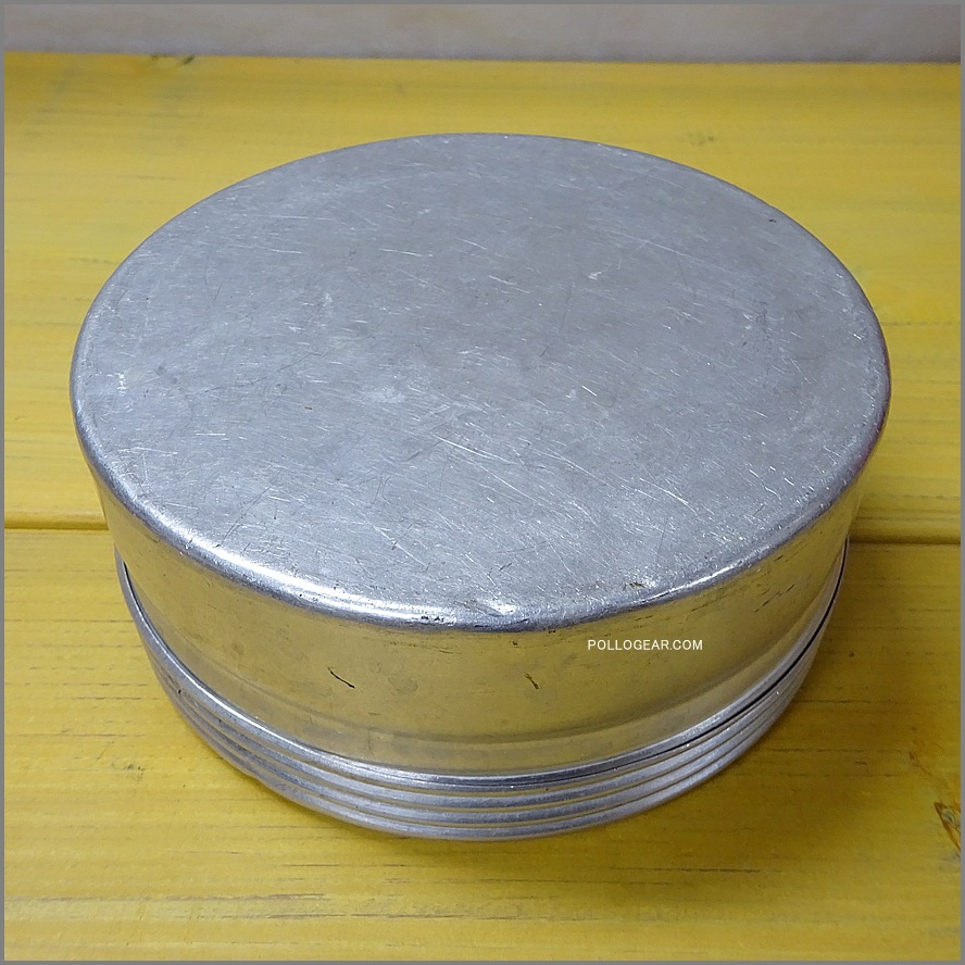 60’s LE GRAND TETRAS<BR>Vintage アルミ フードキャリー<BR>グランテトラ フードコンテナ<BR>シルバーラベル 水張り RARE<BR>ビンテージ 大サイズφ144