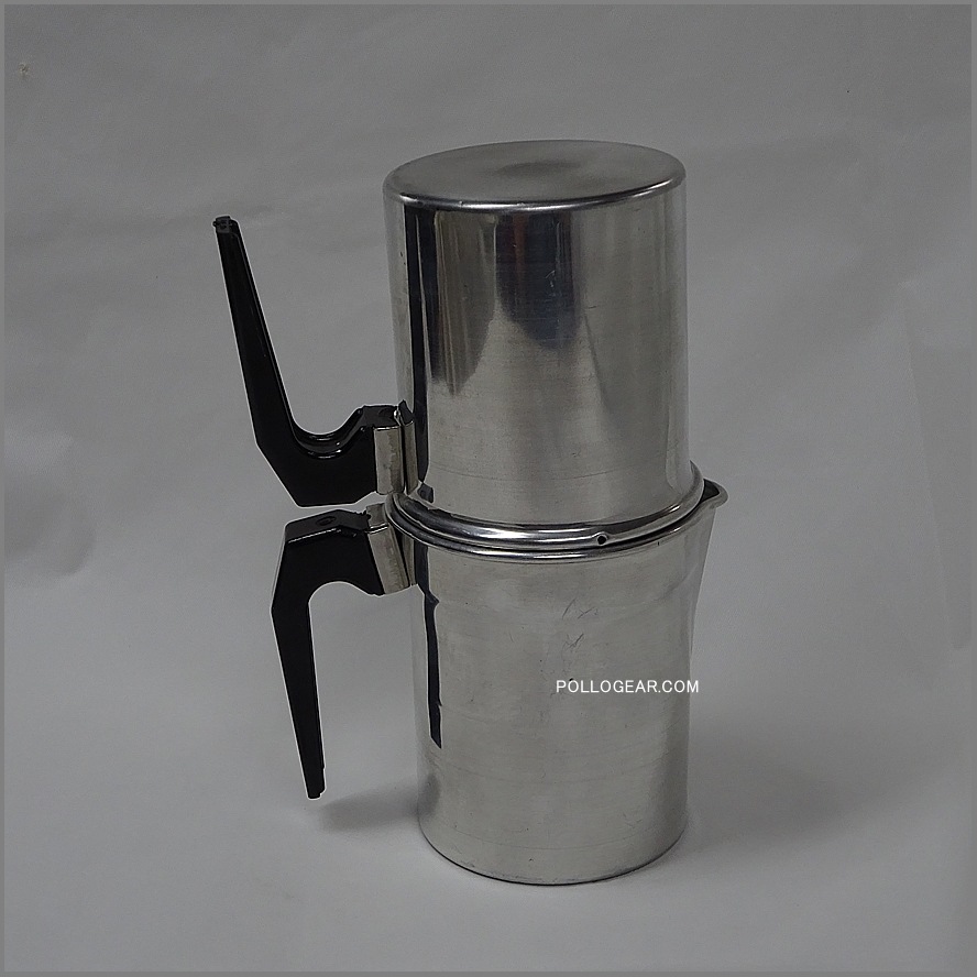デッドストック ILSA 3cup<BR>naporetana ナポレターナ<BR>イルサ 直火 エスプレッソ<BR>コーヒーメーカー<BR>キャンプ コーヒー