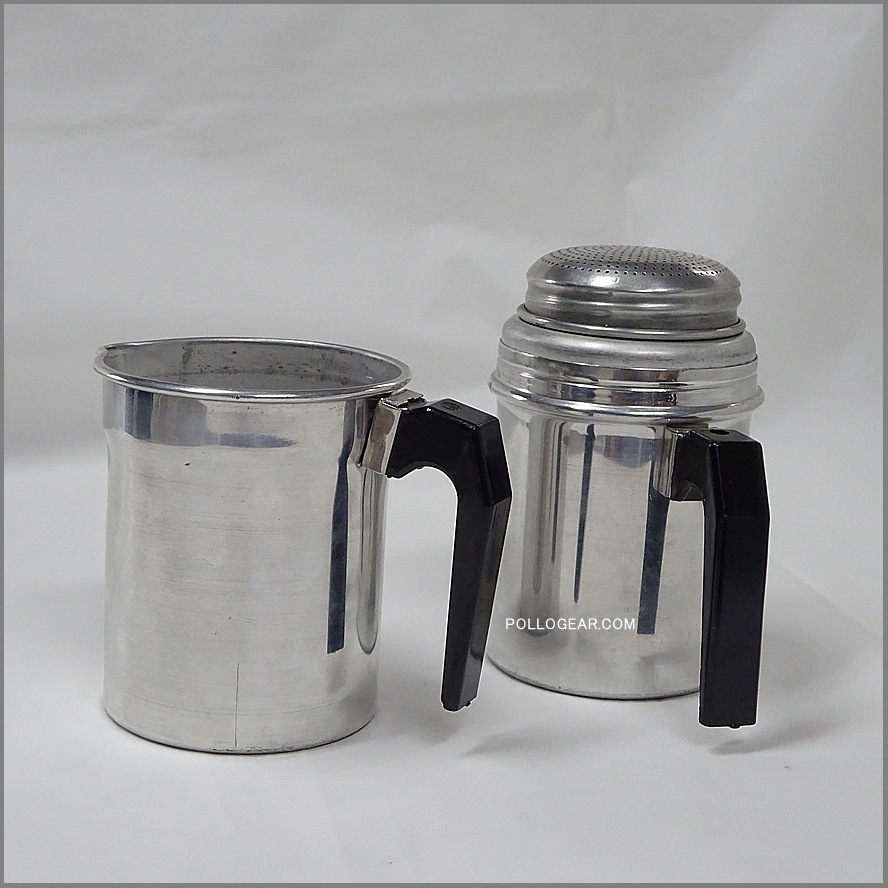 デッドストック ILSA 3cup<BR>naporetana ナポレターナ<BR>イルサ 直火 エスプレッソ<BR>コーヒーメーカー<BR>キャンプ コーヒー