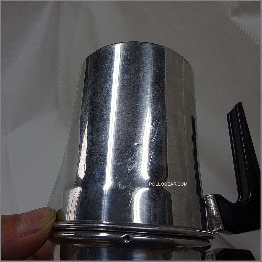 デッドストック ILSA 3cup<BR>naporetana ナポレターナ<BR>イルサ 直火 エスプレッソ<BR>コーヒーメーカー<BR>キャンプ コーヒー
