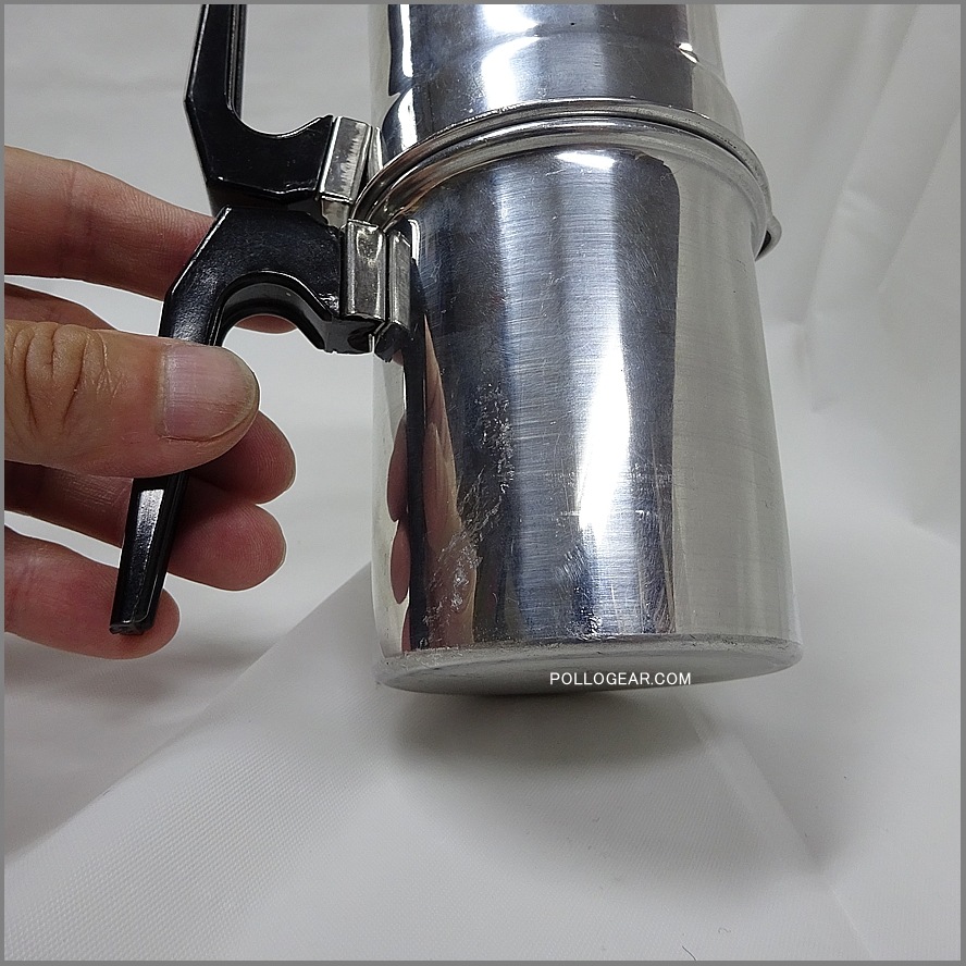 デッドストック ILSA 3cup<BR>naporetana ナポレターナ<BR>イルサ 直火 エスプレッソ<BR>コーヒーメーカー<BR>キャンプ コーヒー