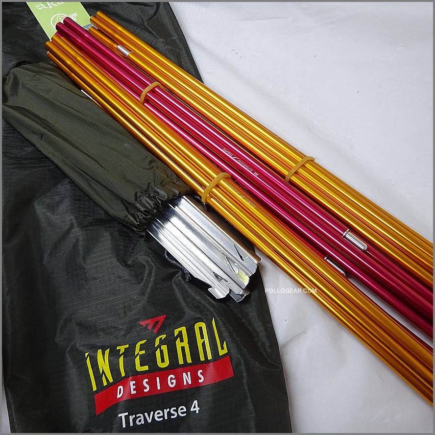 2011 デッドストック<br>INTEGRAL DESIGNS Traverse4<br>トラバース4 トンネルテント<br>Silnylon  Sil shelter Tent<br>インテグラルデザイン シルナイロン フロアレスシェルター UL