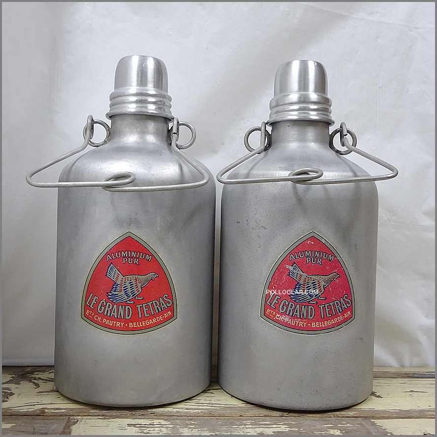 A/B より選択<br>40’ｓ LE GRAND TETRAS<BR>ウォータージャグ<BR>Vintage Water Jug<BR>グランテトラ フランス製<BR>ビッグテトラ アルミジャグ