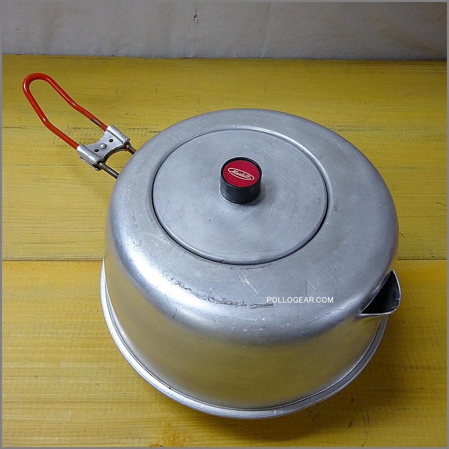 80年代 Markill VINTAGE<BR>マルキル オーバル 筆記体ロゴ<BR>1.2L ビンテージケトル やかん<BR>Made in Germany 