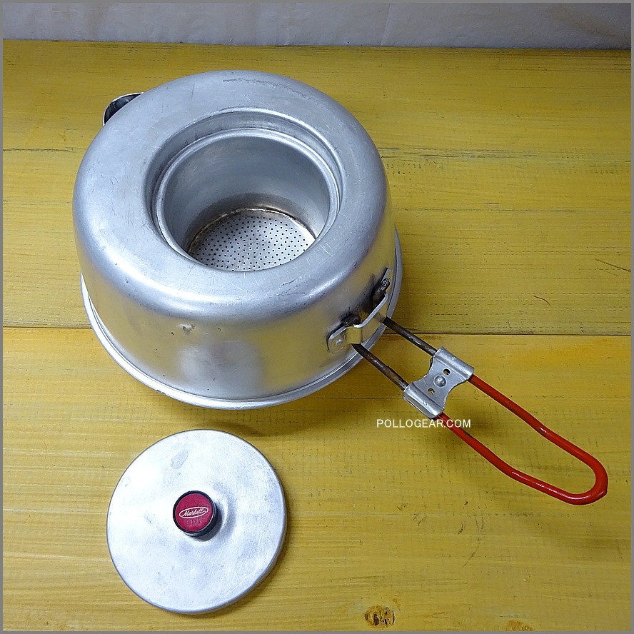 80年代 Markill VINTAGE<BR>マルキル オーバル 筆記体ロゴ<BR>1.2L ビンテージケトル やかん<BR>Made in Germany 
