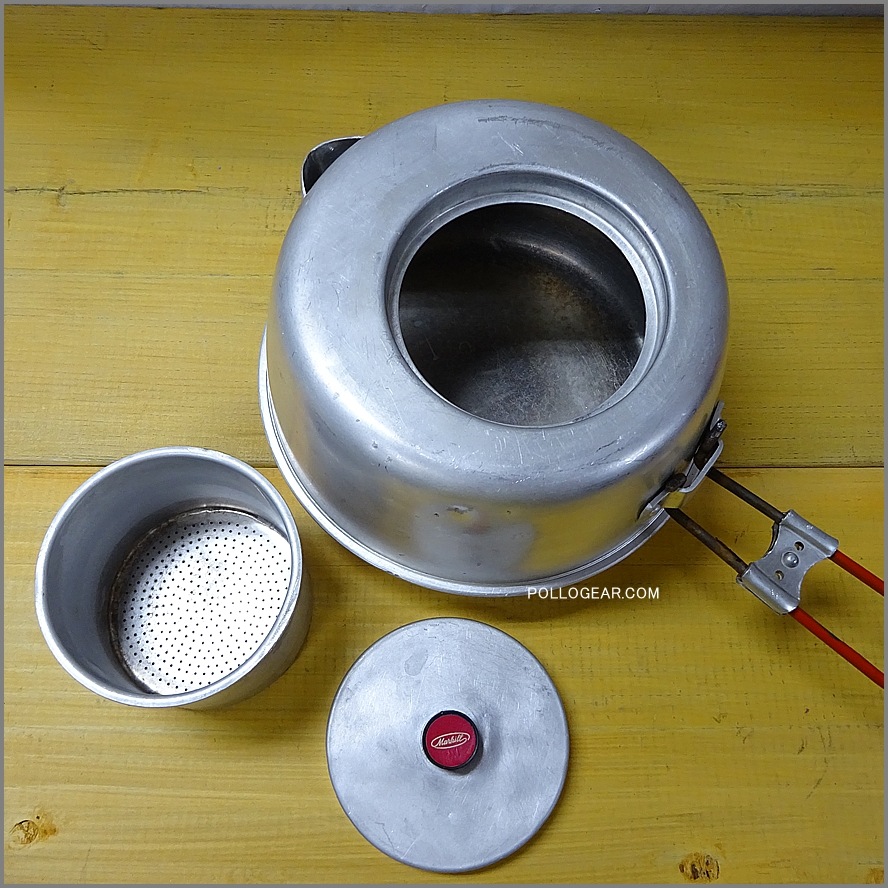 80年代 Markill VINTAGE<BR>マルキル オーバル 筆記体ロゴ<BR>1.2L ビンテージケトル やかん<BR>Made in Germany 