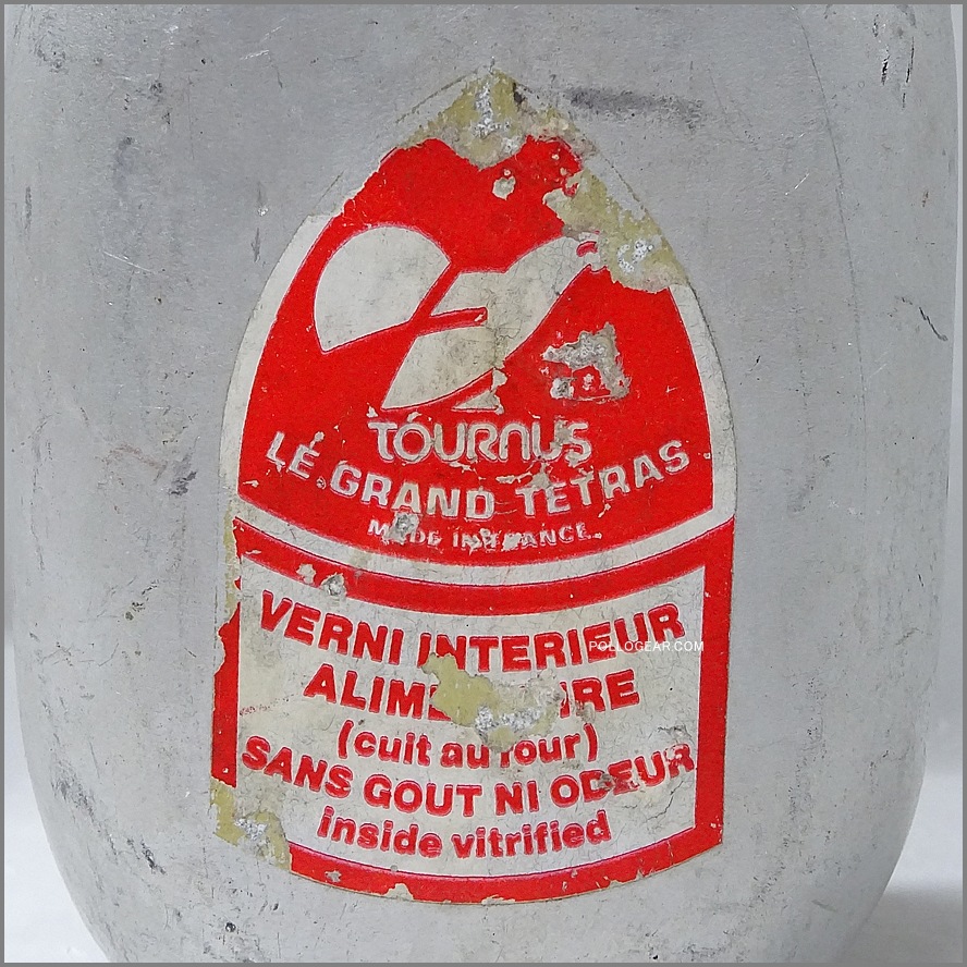 1970年代 グランテトラ 0.75L<BR>角型 LE GRAND TETRAS<BR>VINTAGE ウォーターボトル<BR>シルバー アルミ無垢 