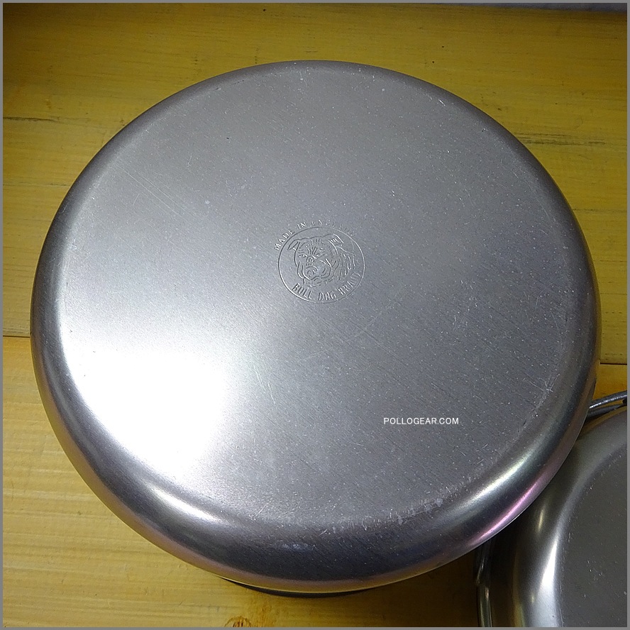 大サイズ 7インチ 80年代<BR>ホットン ブルドッグ<BR>後期 ノンスティック加工<BR>VINTAGE ビリーポット<BR>イングランド製 クッカー 丸小