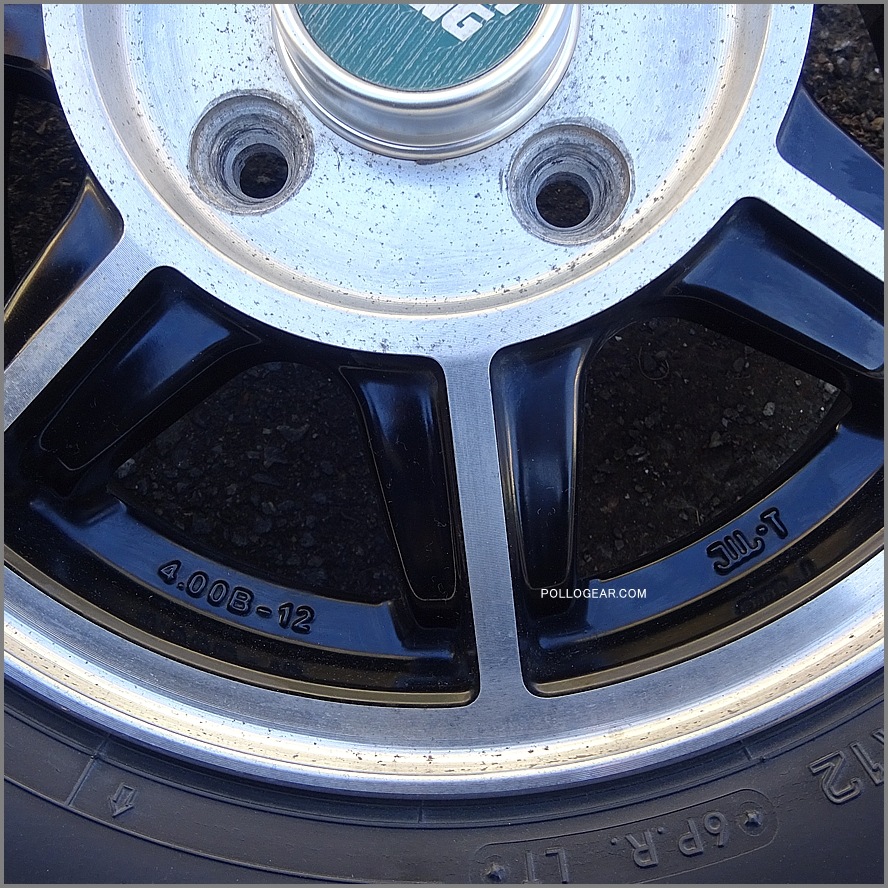 美品 ハヤシ ストリート●PCD100 12インチ 4J +35 JWL-T アルミホイール 軽トラ 軽バン 箱バン スタッドレス 4本SET HAYASHI RACING STREET