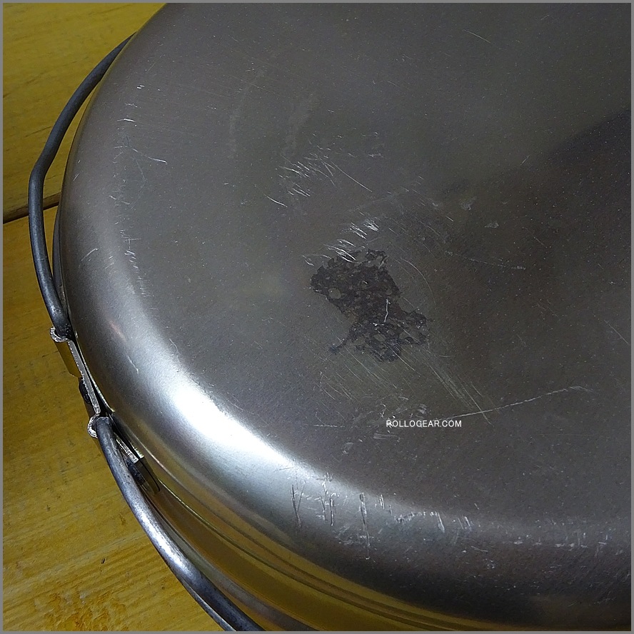 特大サイズ 8インチ 80年代<BR>ホットン ブルドッグ<BR>後期 ノンスティック加工<BR>VINTAGE ビリーポット<BR>イングランド製 クッカー 丸小