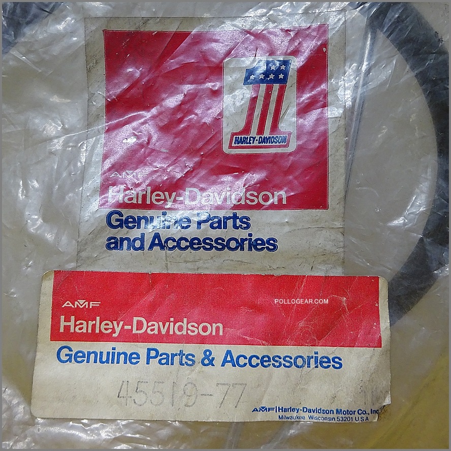 AMF デッドストック ハーレー純正 NOS ブレーキホース 1974-77 FX ショベル XL アイアン 45519-77 45521-74A 三角キャリパー  