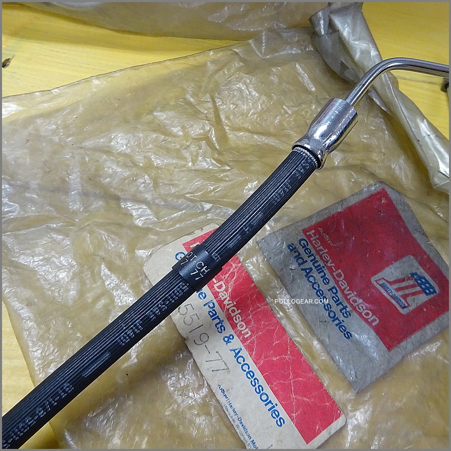 AMF デッドストック ハーレー純正 NOS ブレーキホース 1974-77 FX ショベル XL アイアン 45519-77 45521-74A 三角キャリパー  